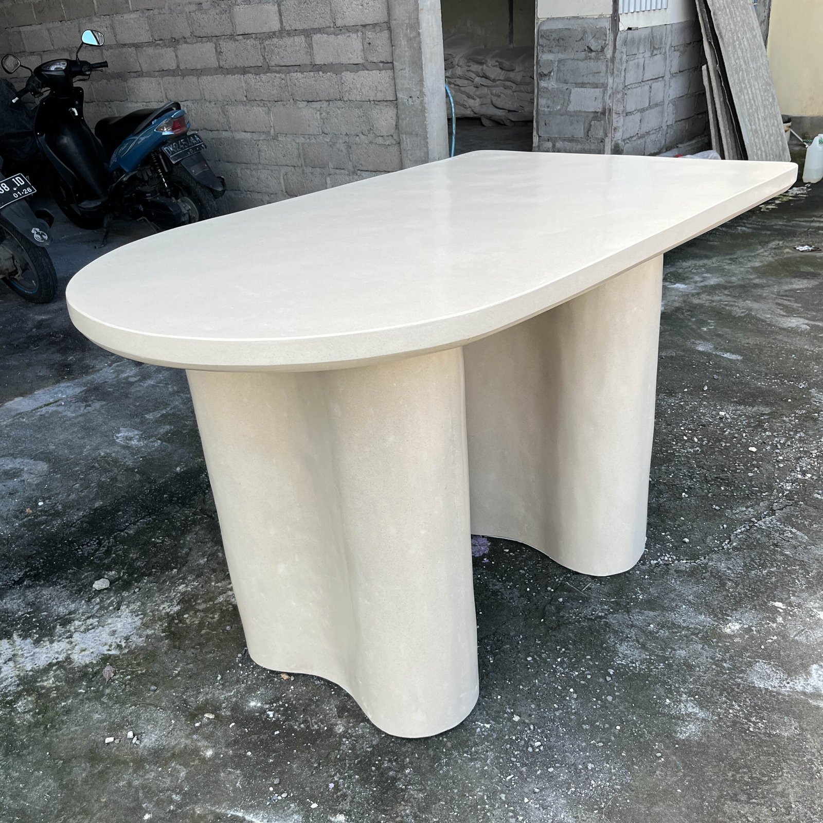 Organic Wave Terrazzo Dining Table