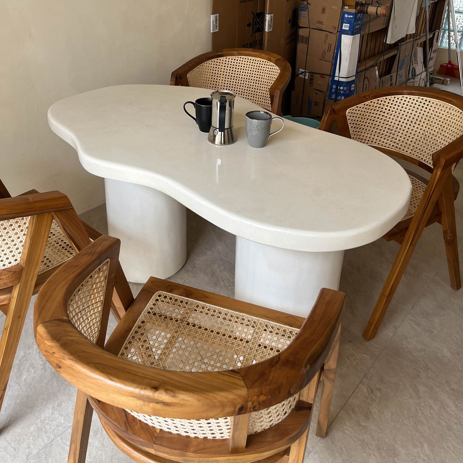 Organic Wave Terrazzo Dining Table - Image 3